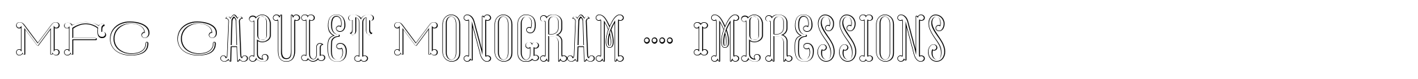 MFC Capulet Monogram 1000 Impressions image